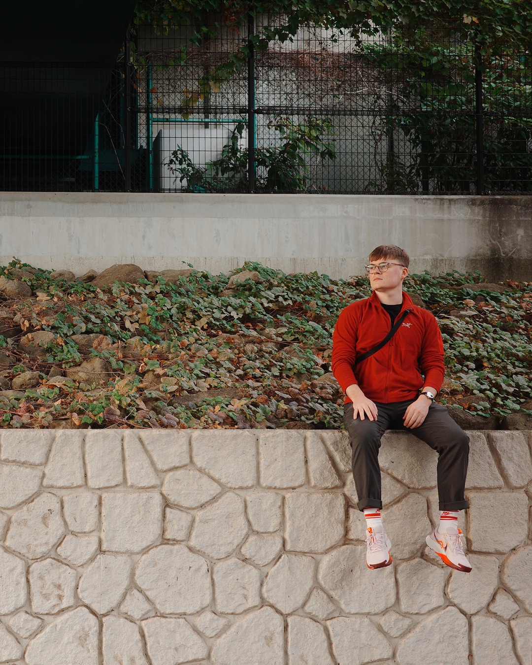 Traditional Japanese architecture in Tokyo with modern city backdrop